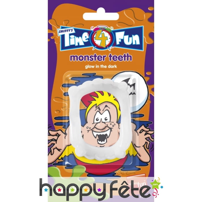 Dents de monstres phosphorescentes