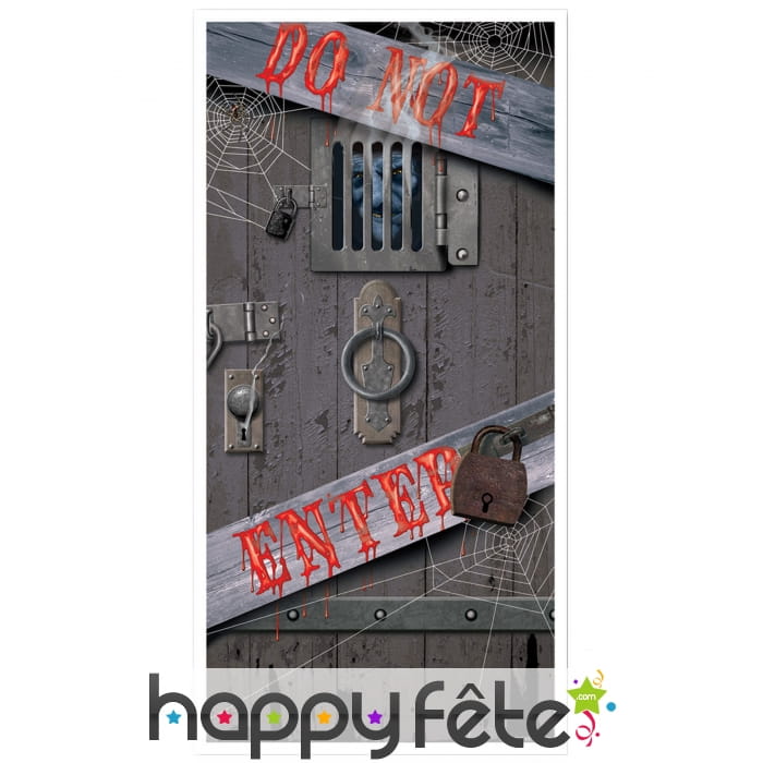 Déco Do Not Enter pour porte, 76x152cm