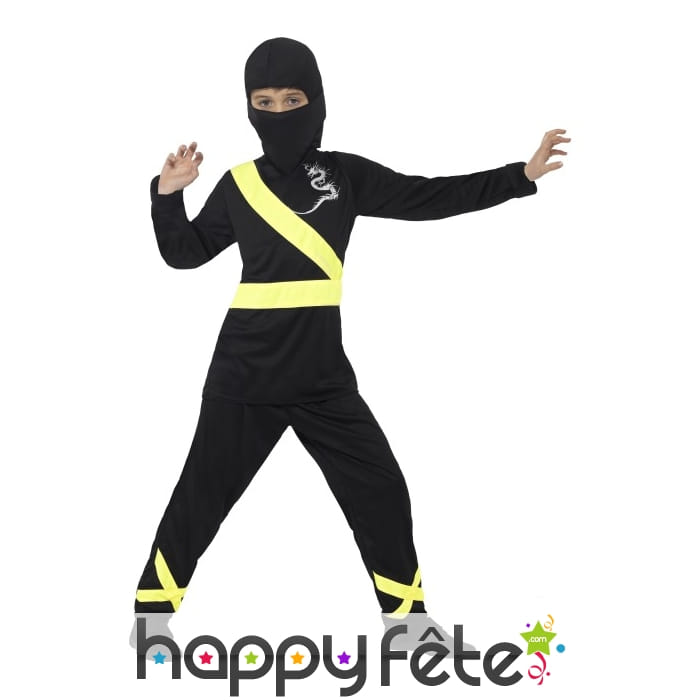 Déguisement de ninja noir pour enfant
