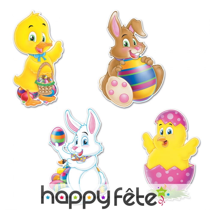 Décor de pâques, lapin ou canard