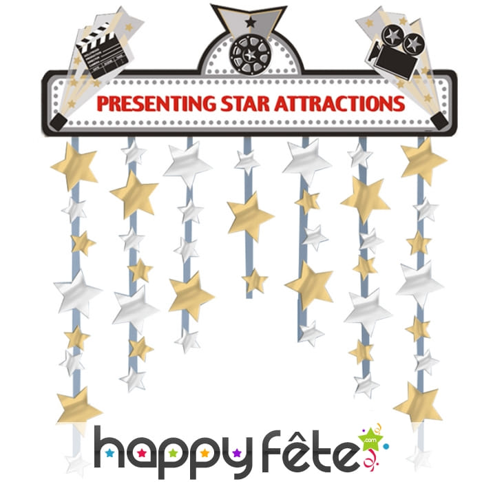 Décoration de porte pour entrée cinéma