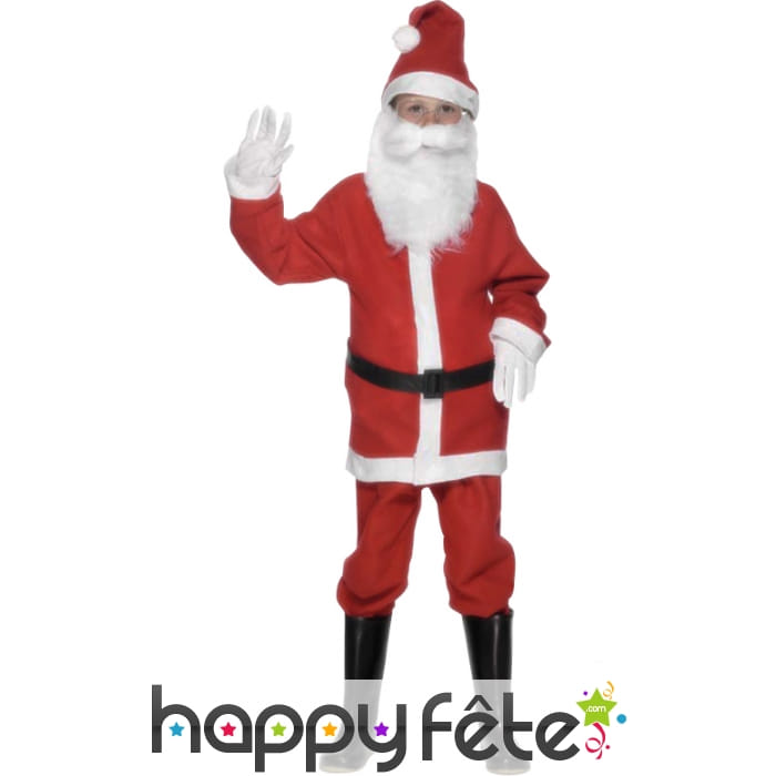 Déguisement de père noel pour enfant