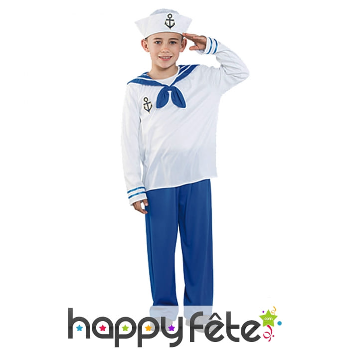 Déguisement de petit marin pour enfant