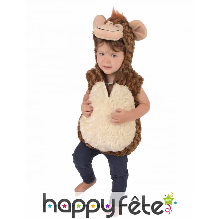 Déguisement de petit singe en peluche