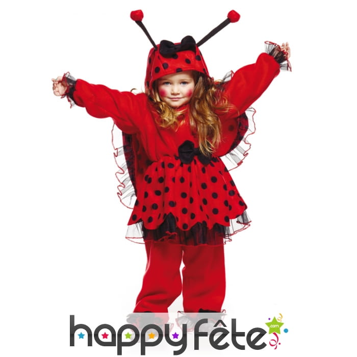 Déguisement de petite coccinelle rouge