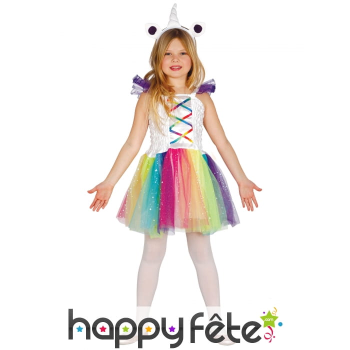 Déguisement de petite licorne avec tutu
