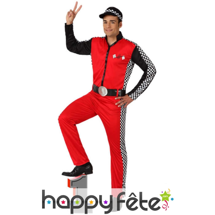 Déguisement de pilote de course pour homme