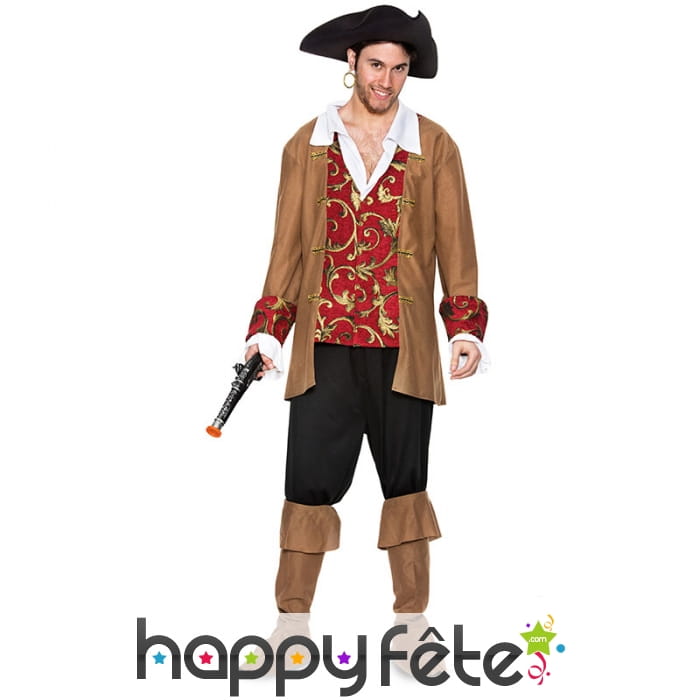 Déguisement de pirate avec arabesques pour homme