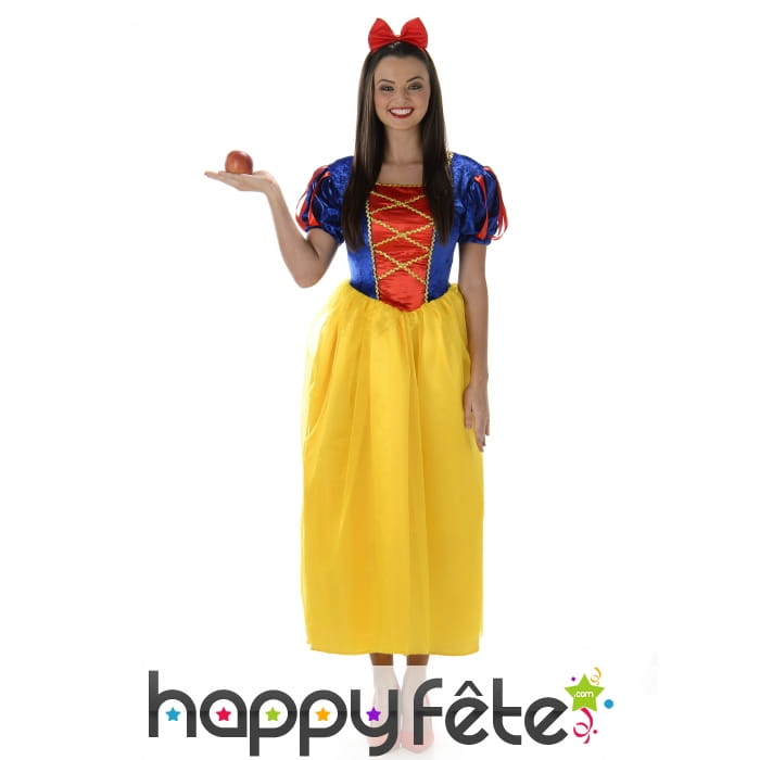 Déguisement de princesse Blanche pour femme