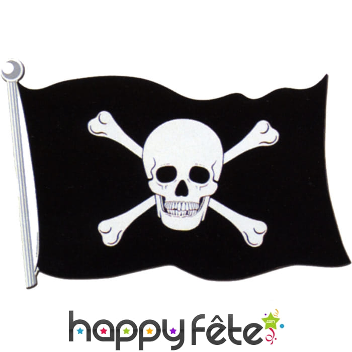 Drapeau de pirate en carton