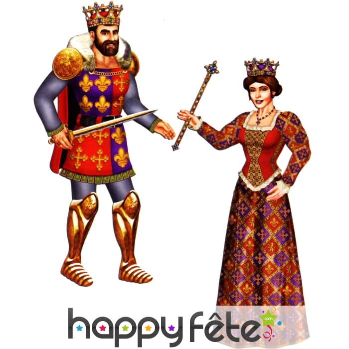 Décor de Reine/Roi en carton