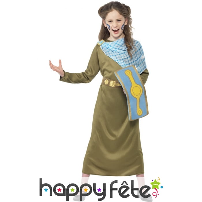 Déguisement de reine Boudica pour enfant
