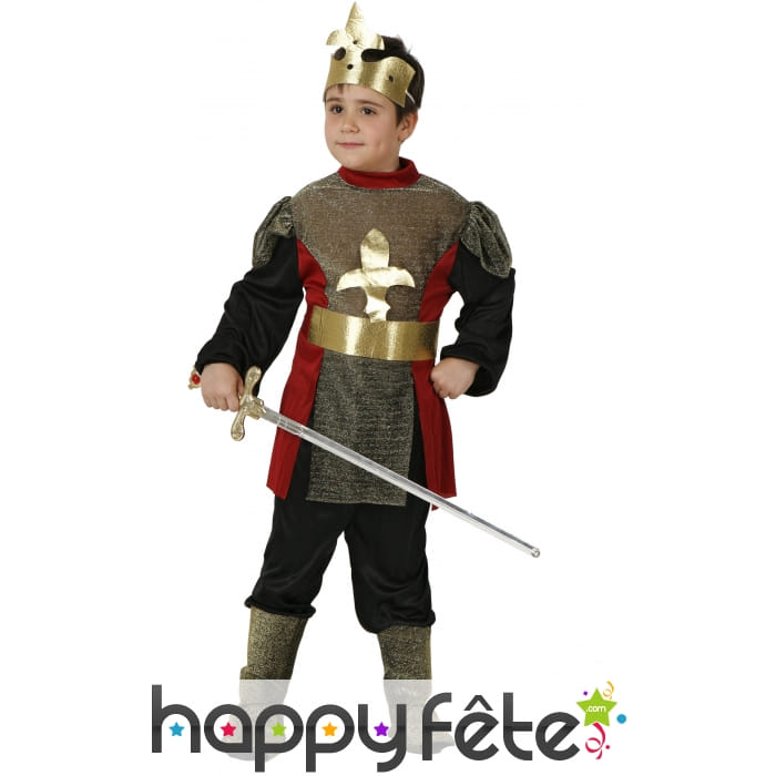 Déguisement de roi chevalier pour enfant