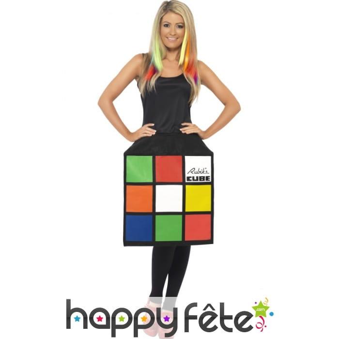 Déguisement de Rubiks cube pour femme