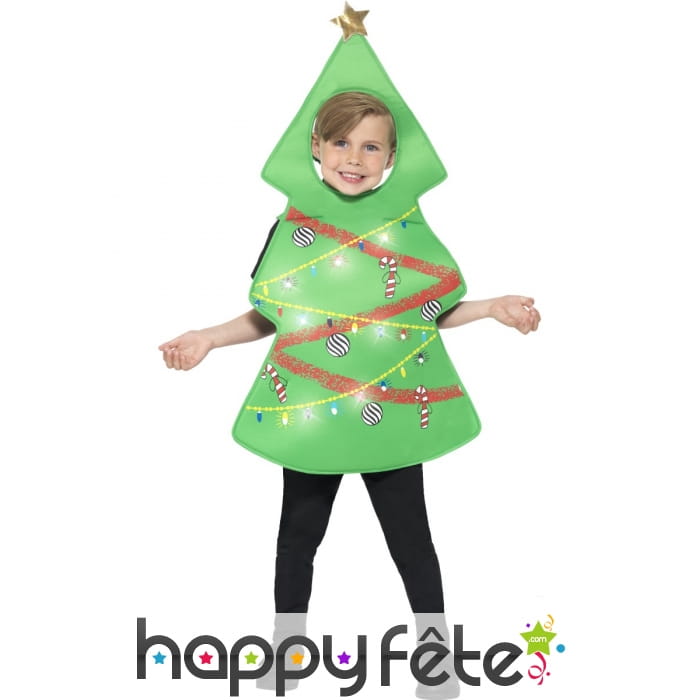 Déguisement de sapin de Noël pour enfant