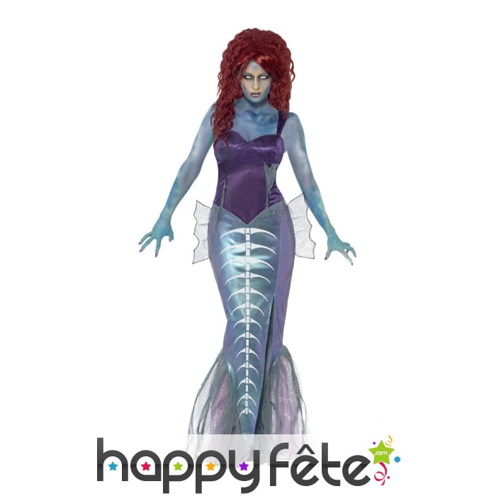 Déguisement de sirène zombie