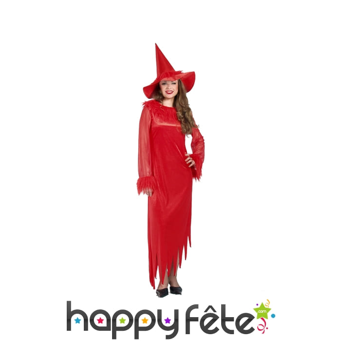 Déguisement de sorcière rouge
