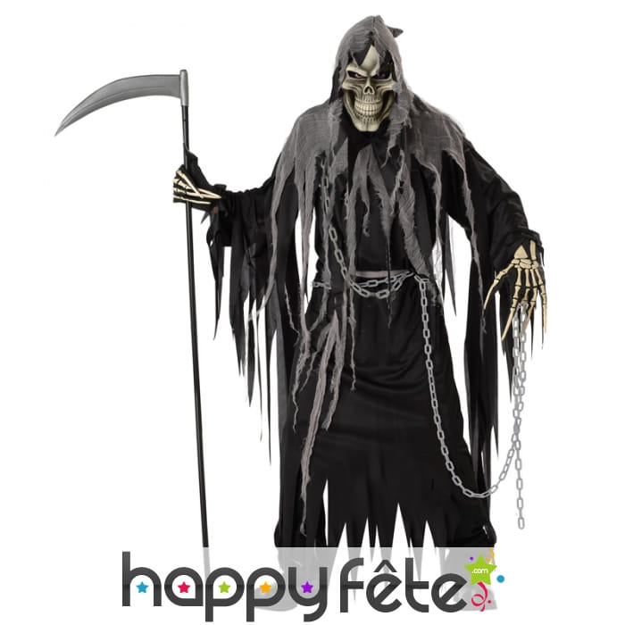Déguisement de squelette faucheur
