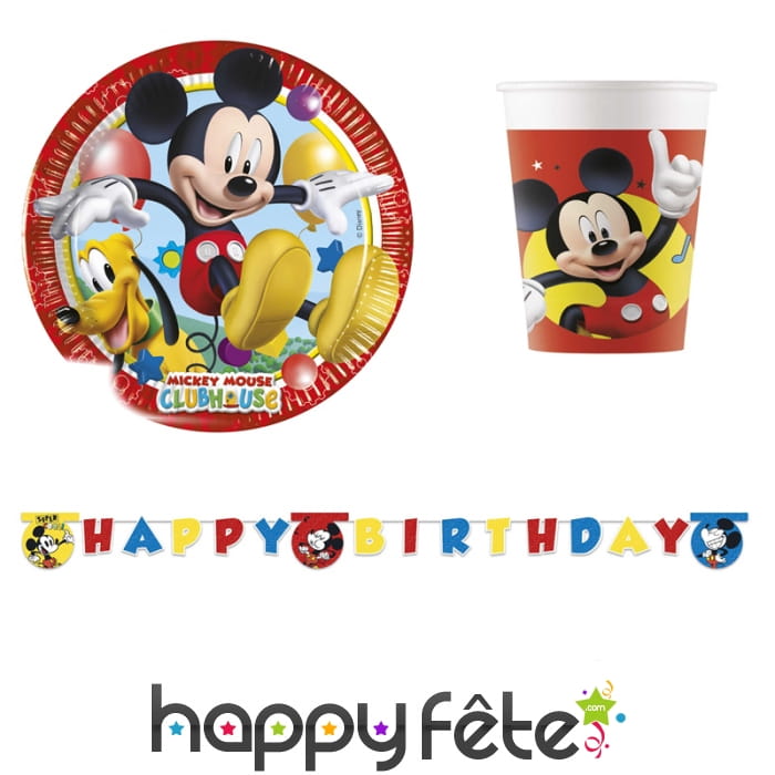 Déco de table d'anniversaire Mickey Mouse Party