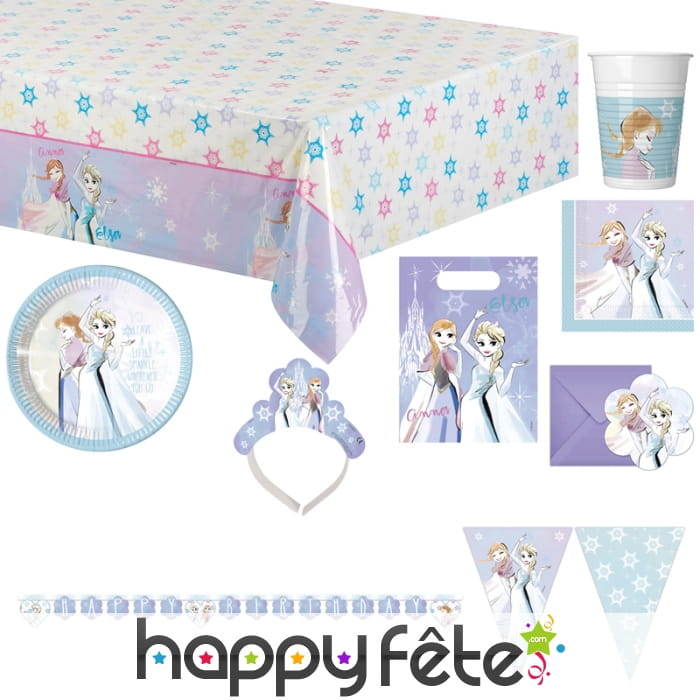 Déco de table Reine des neiges pour anniversaire