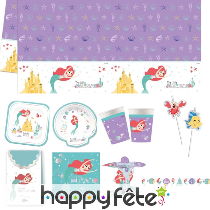 Décoration de table Ariel et ses amis