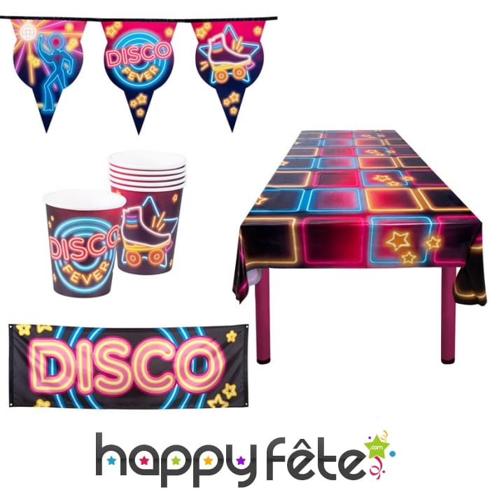 Décorations de table disco