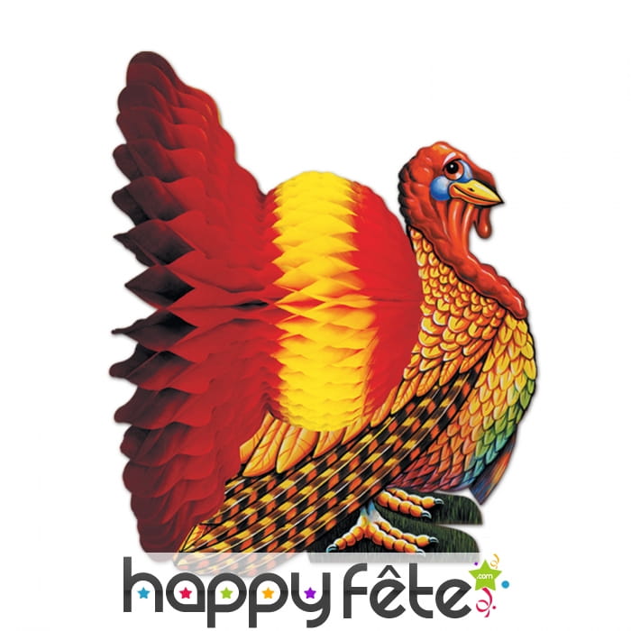 Dinde de thanksgiving en papier alveole