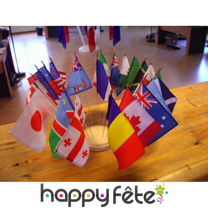 Drapeaux de table de 10 X 15 CM