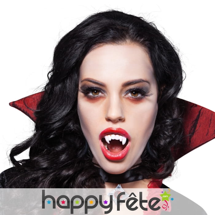 Dents de vampire blanches pour adulte