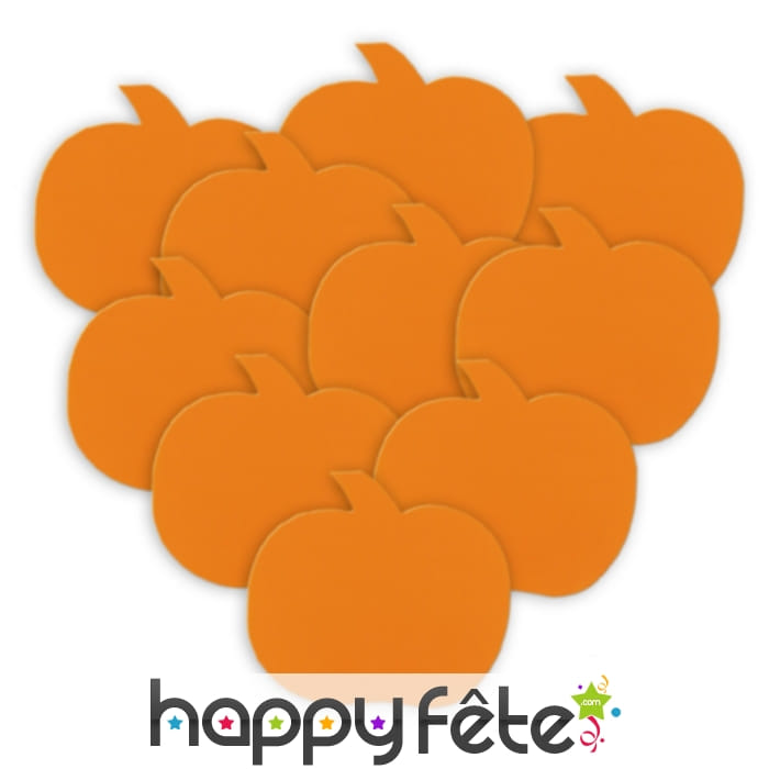 Dessous de verres citrouille orange unie