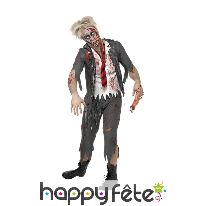 Déguisement de zombie écolier