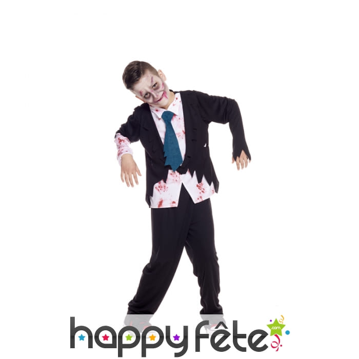 Déguisement de zombie en costume pour enfant