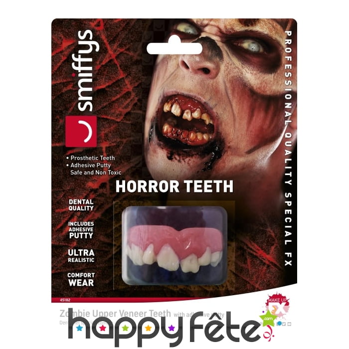 Dentier de zombie, dents du haut