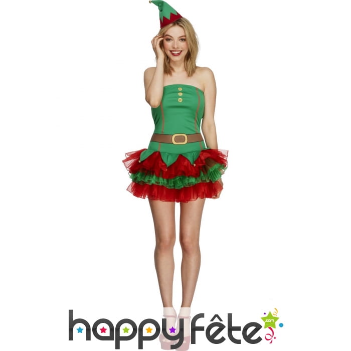 Déguisement elfe burlesque vert
