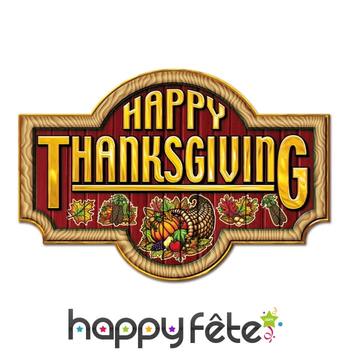 Decor en carton happy thanksgiving