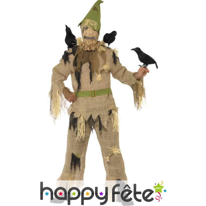 Déguisement épouventail corbeau