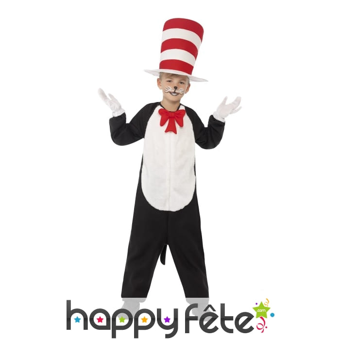 Déguisement enfant du chat chapeauté