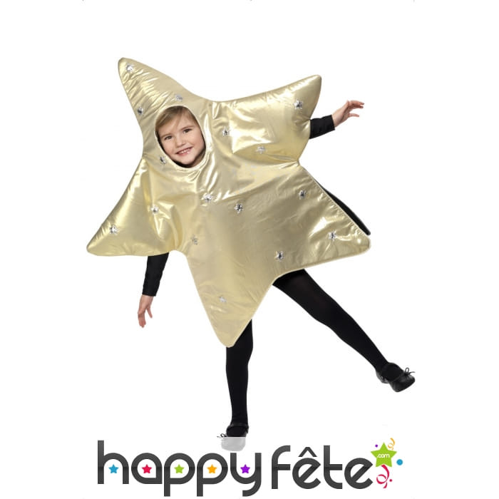 Déguisement étoile de noel or