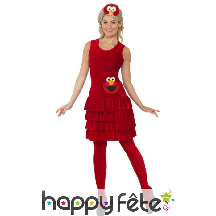 Déguisement elmo femme