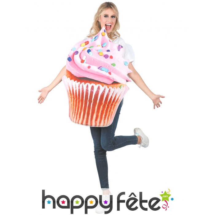 Déguisement en forme de cupcake pour femme