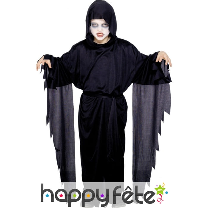 Déguisement enfant fantome noir