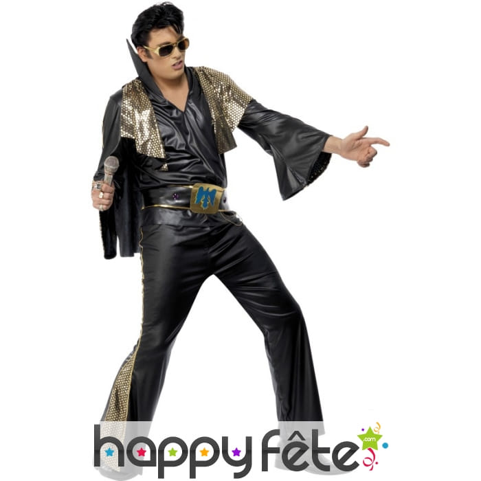 Déguisement elvis presley noir