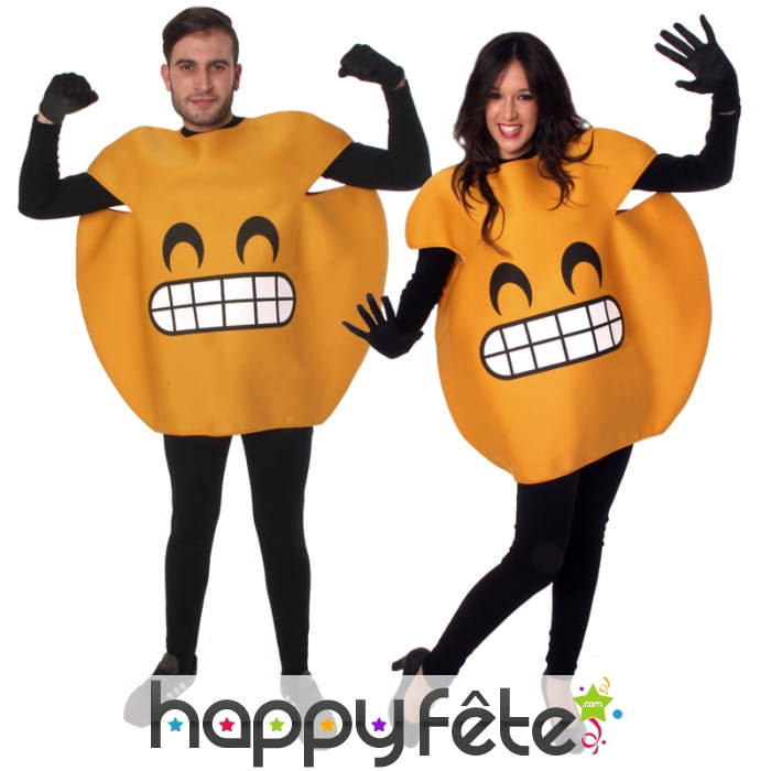 Déguisement émoticône sourire