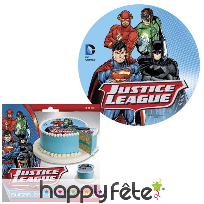Disque en sucre la ligue des justiciers
