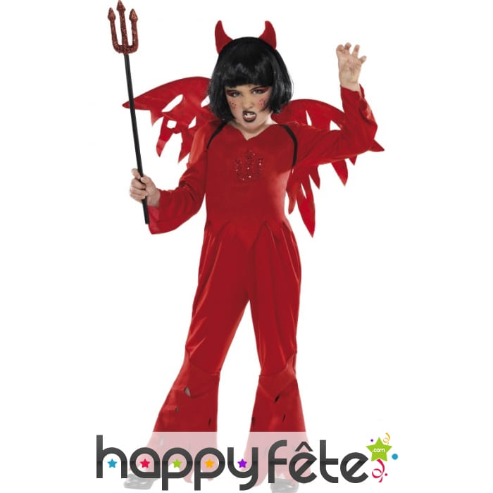 Déguisement enfant de diablesse rouge