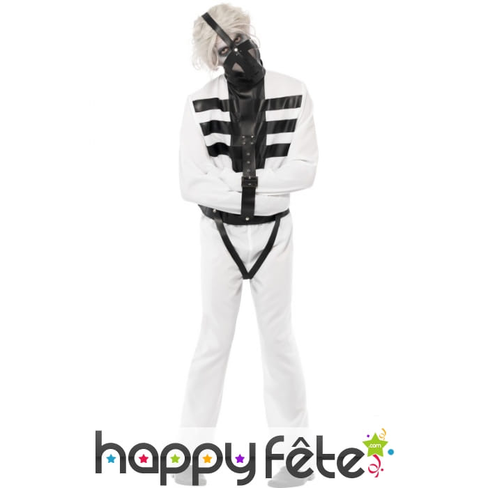 Déguisement fou en camisole et masque