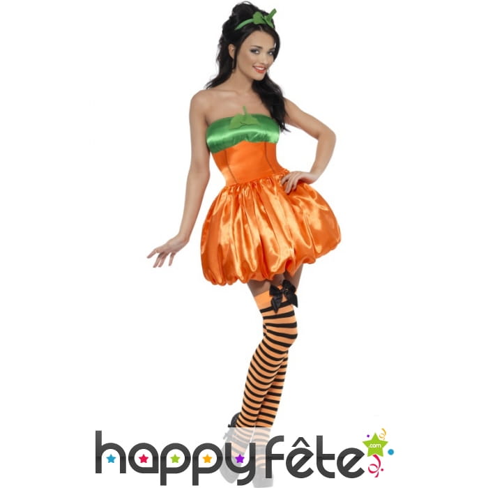 Déguisement femme sexy citrouille