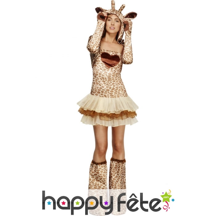 Déguisement girafe tutu femme sexy