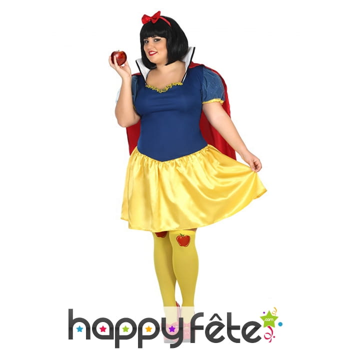 Déguisement grande taille de princesse blanche
