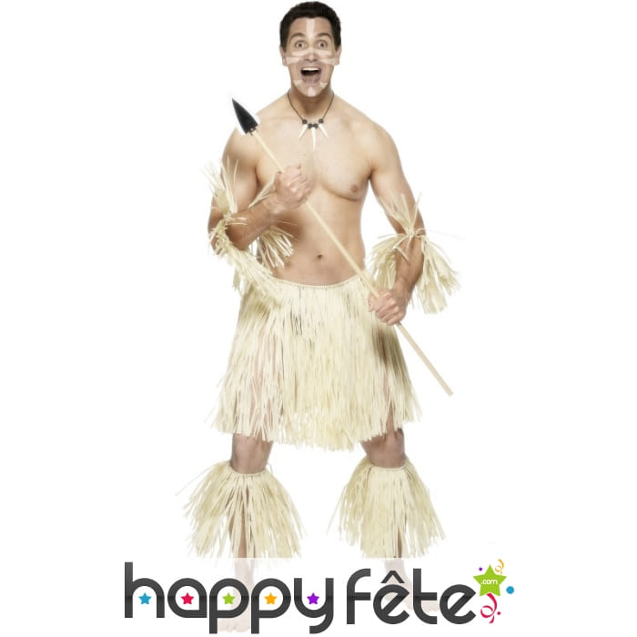 Déguisement guerrier tribal avec pagne